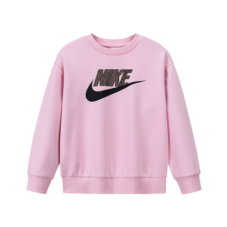 

Детская толстовка с круглым вырезом, средней толщины Nike, soft розовый