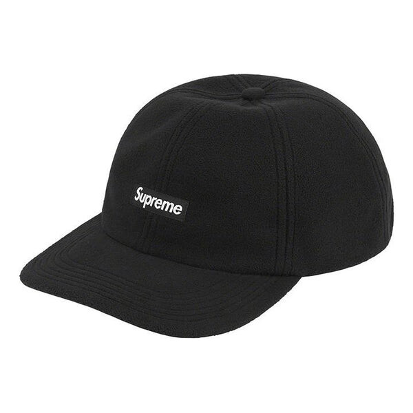 

Бейсболка windstopper small box earflap 6-panel 'black white' Supreme, черный