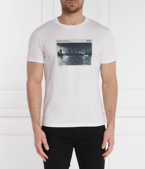 

Футболка Pepe Jeans London Ciel Slim Fit, белый