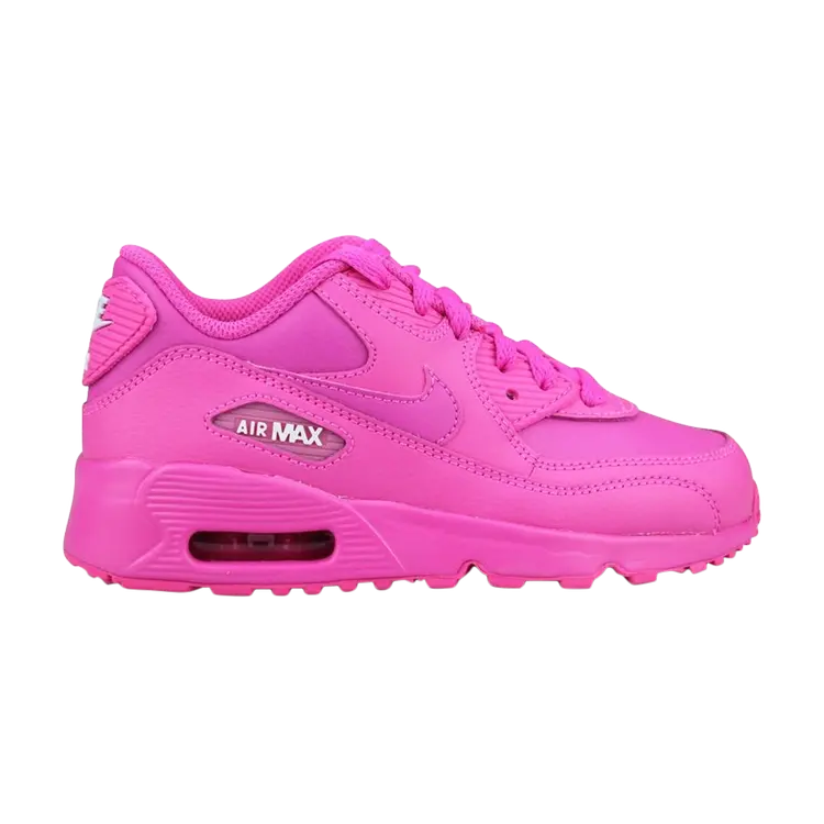 

Кроссовки Nike Air Max 90 Leather GS 'Laser Pink', розовый