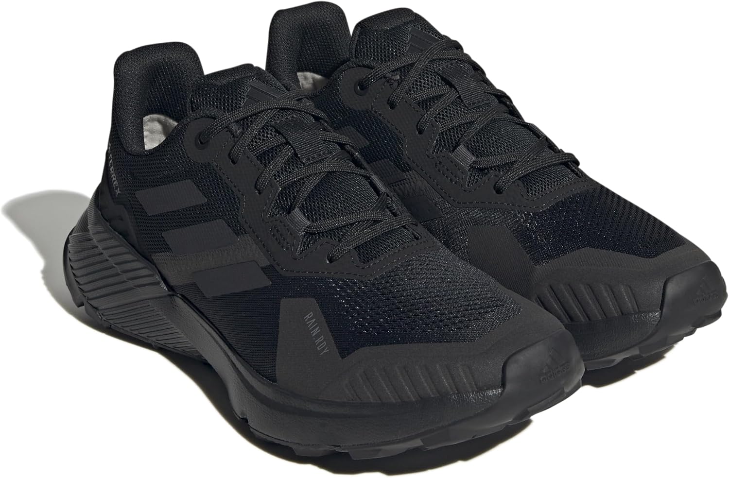 Мужские кроссовки Adidas Terrex Soulstride Rain.rdy для трейл-раннинга, черный/серый — фото 3