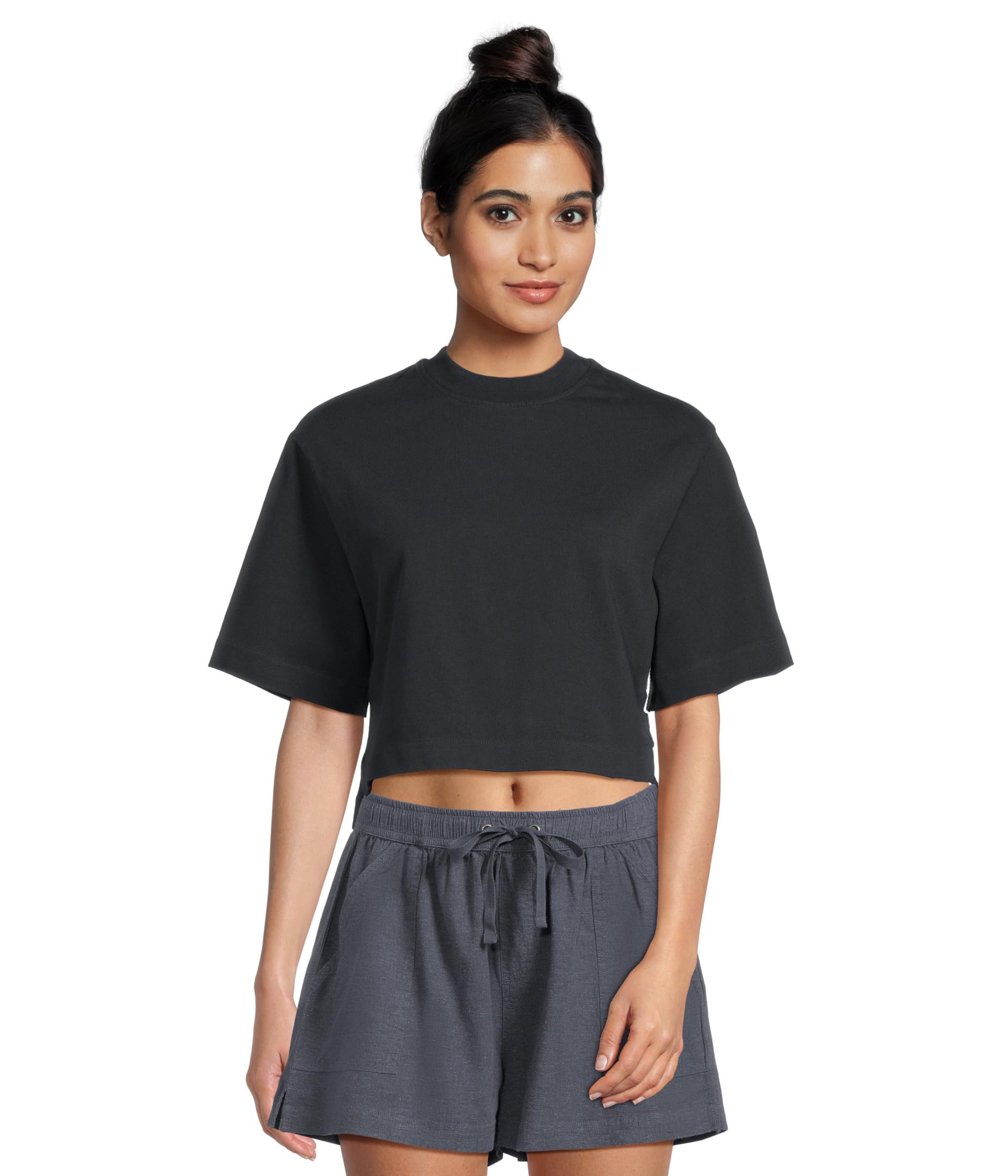 

Футболка AllSaints Lottie Tee, цвет Black Oyster Blue