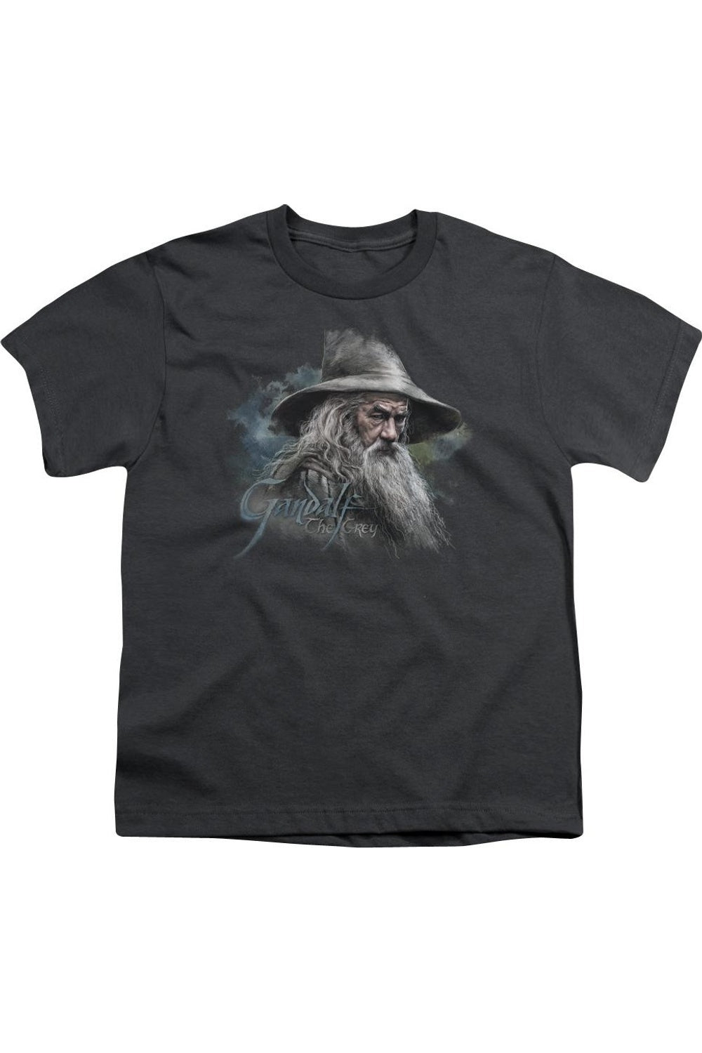 

Футболка с коротким рукавом для детей "The Hobbit" - Гэндальф Серый Gildan