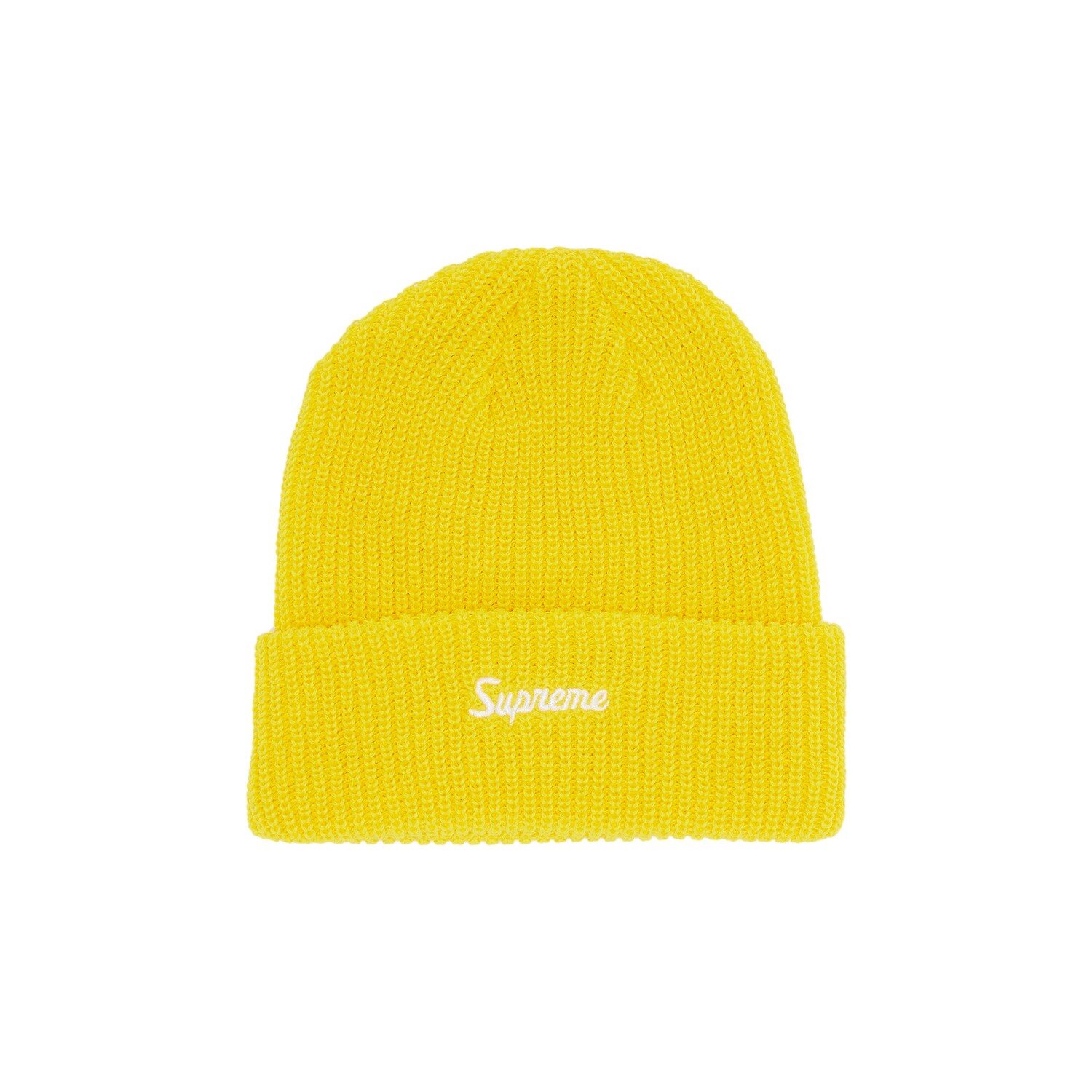 

Шапка-бини Supreme свободного кроя, Желтая