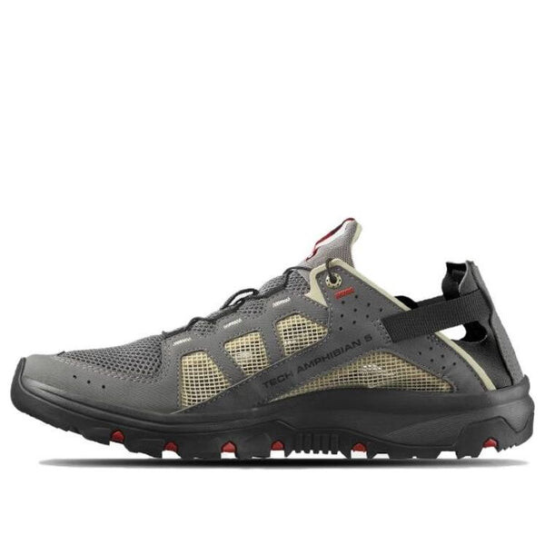 

Кроссовки techamphibian 5 'grey cream' 471149 Salomon, серый