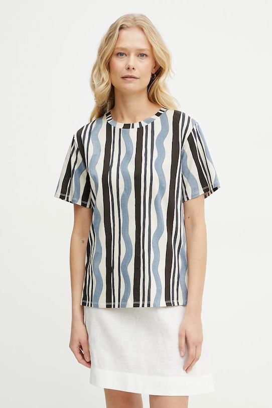 

Хлопковая футболка Weekend Max Mara, мультиколор