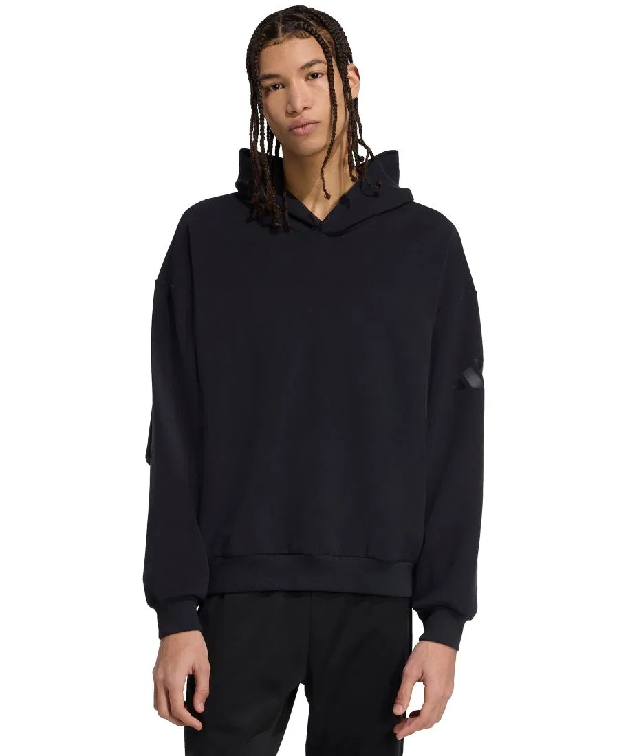 Мужская толстовка Soft Lux стандартного кроя Adidas, черный
