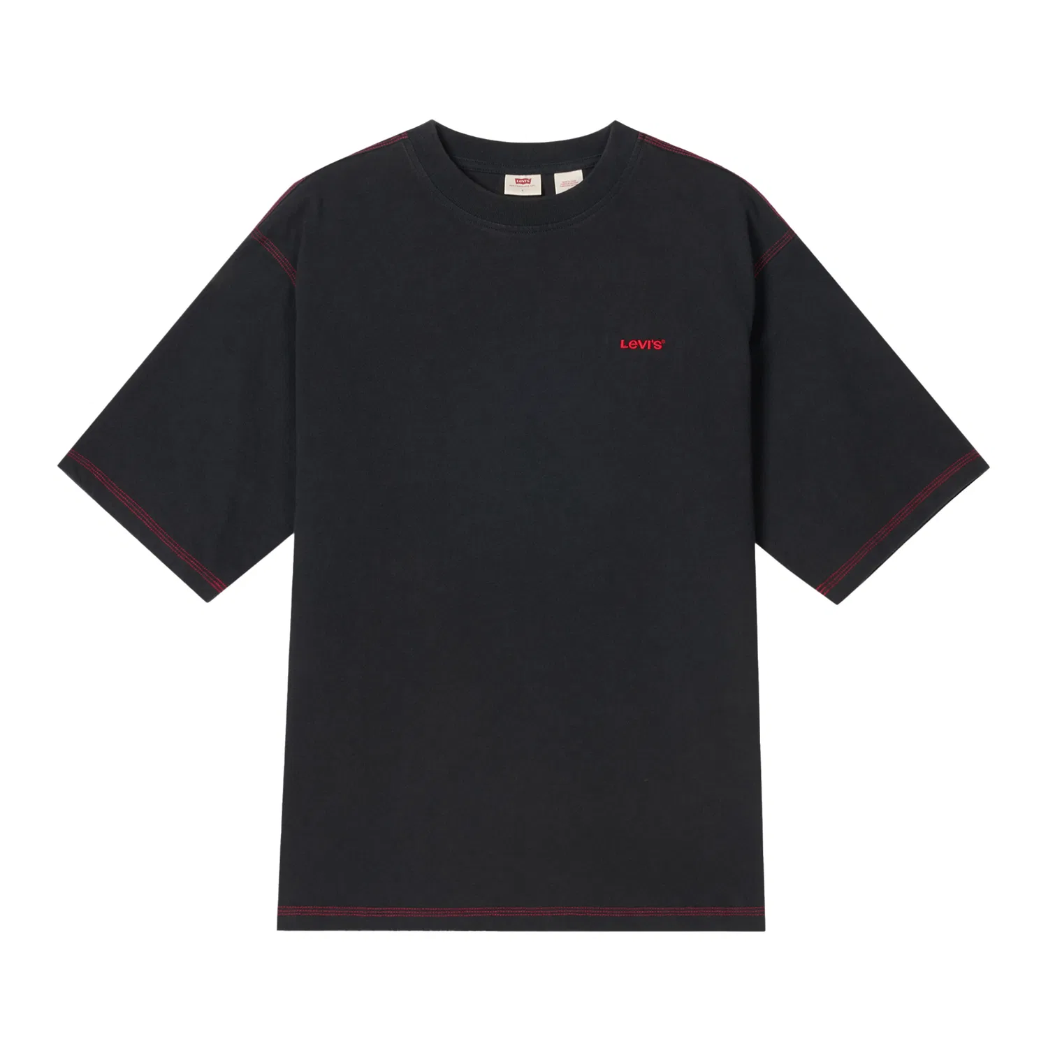 Футболка унисекс black crew neck Levis