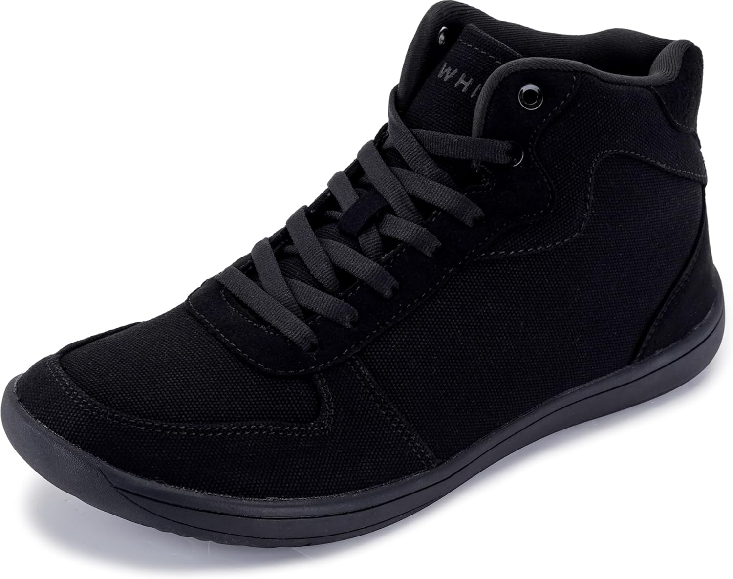 

Мужские минималистичные кроссовки WHITIN из холщовой ткани широкий носок нулевая посадка, черный