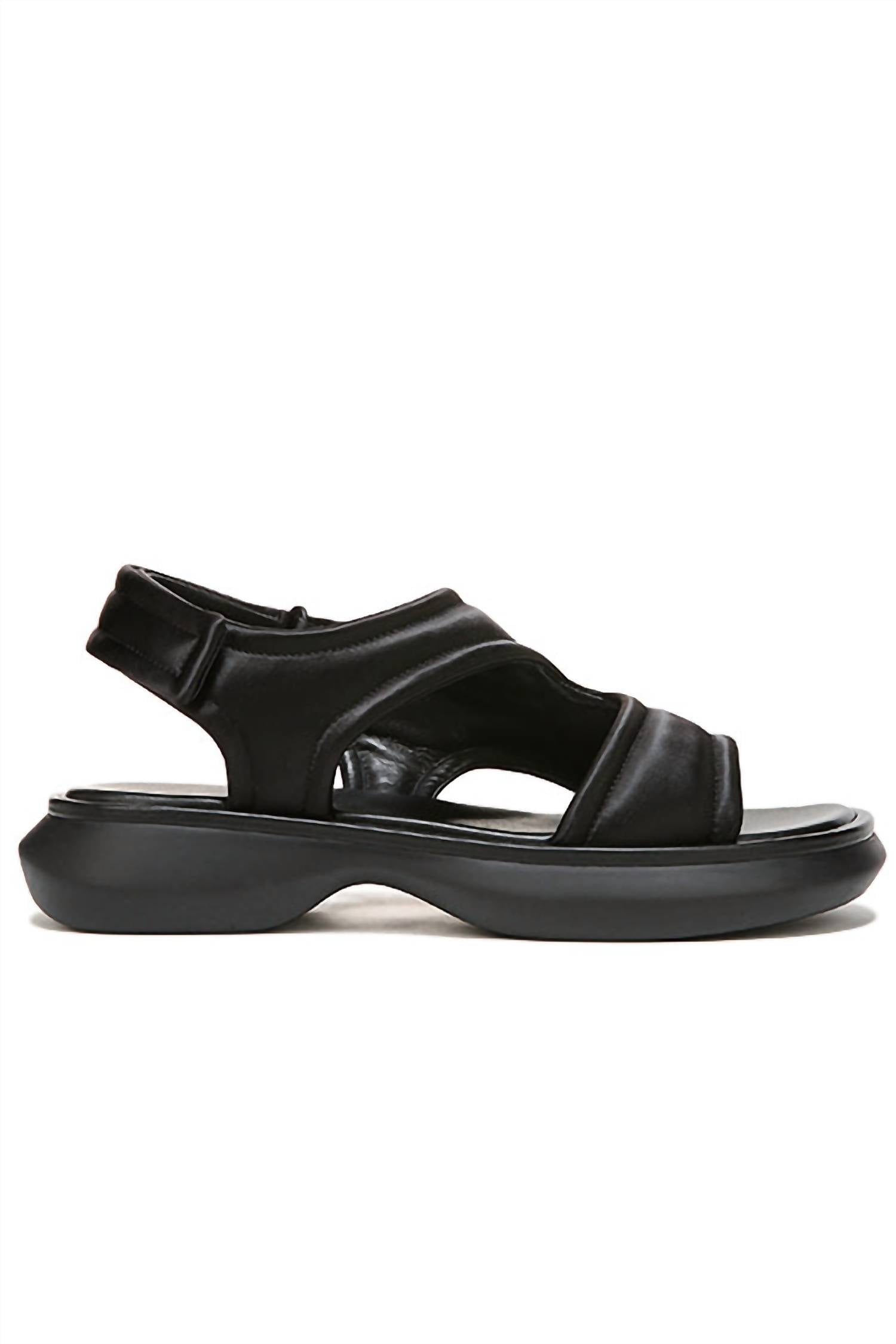 Women's Fresca Satin Sandal In Black Vince — фото 4