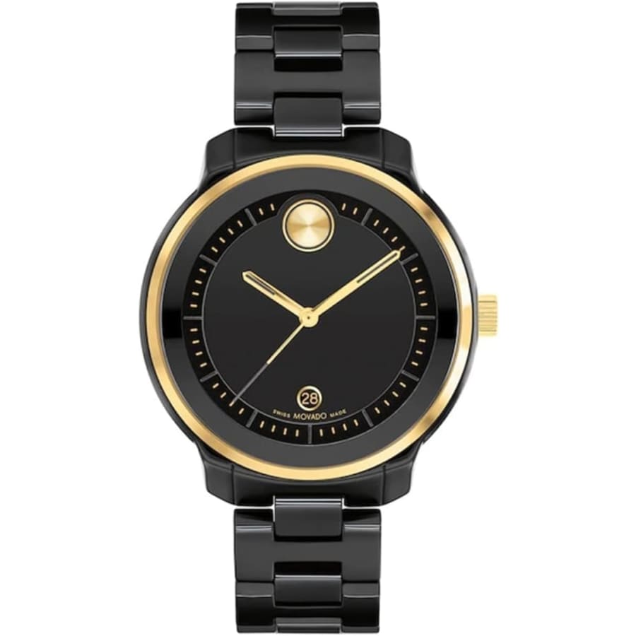 

Movado Bold Verso керамические женские часы с черным циферблатом 3600936