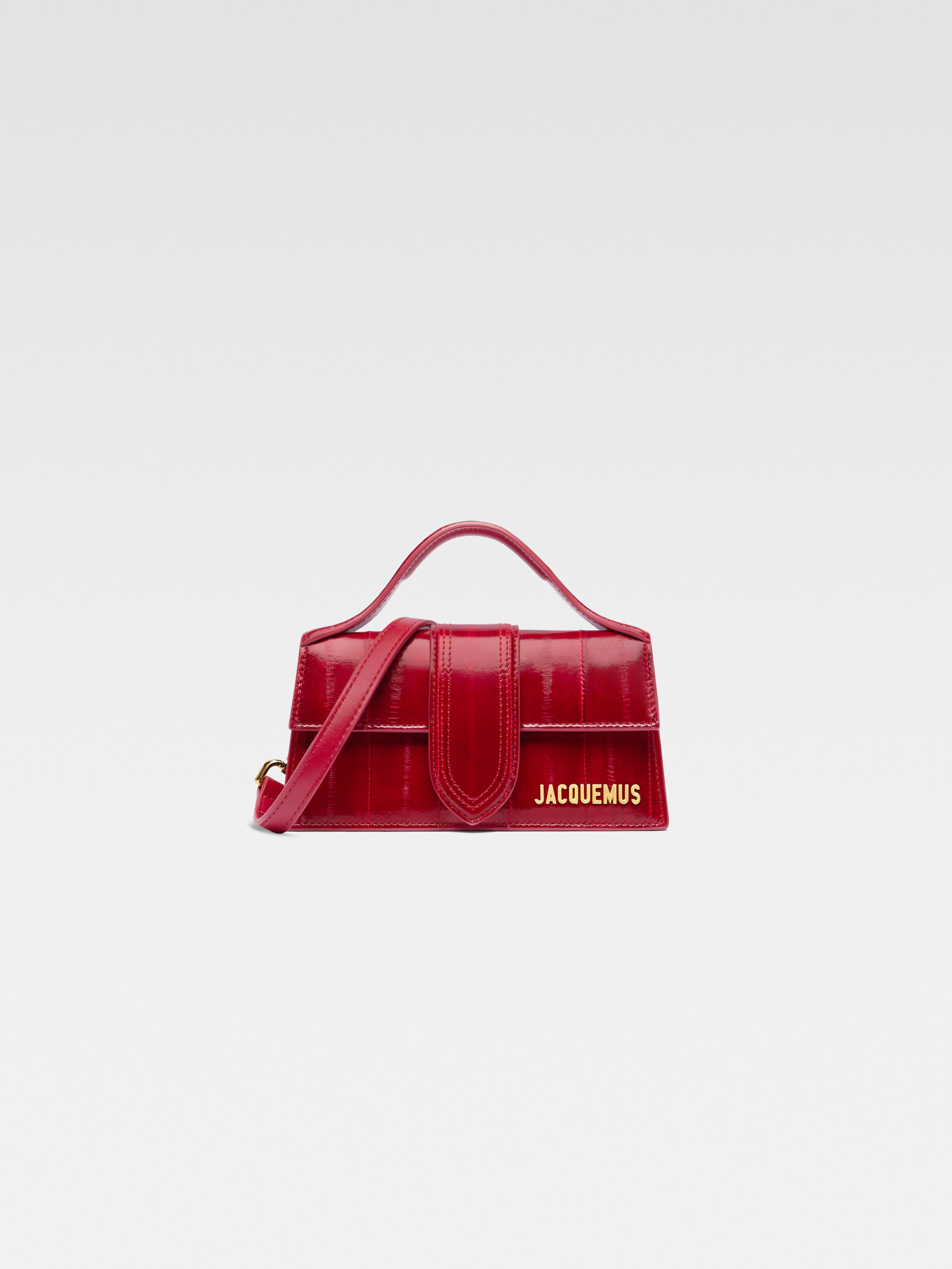 

Мини-сумка с клапаном JACQUEMUS The Bambino, темно-красный