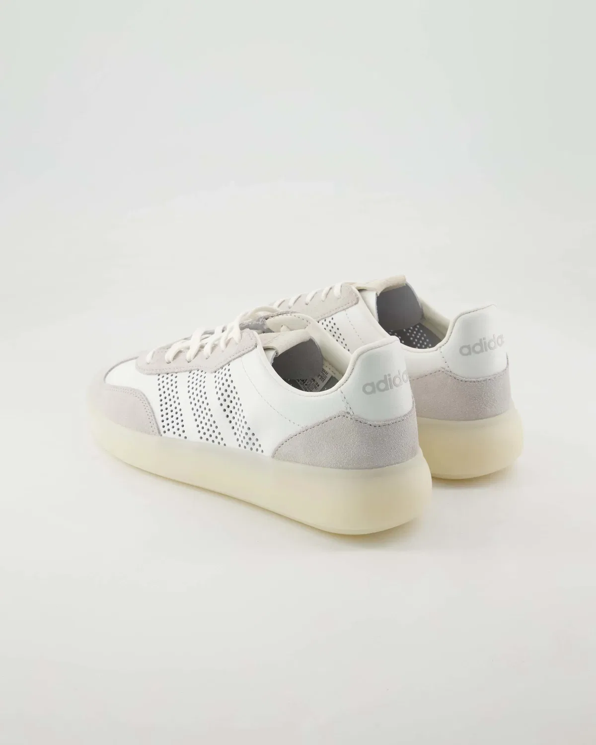 Кроссовки низкие из кожи Adidas, серый — фото 3