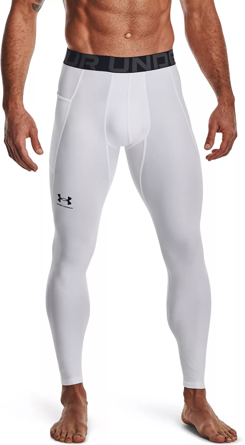

Мужские леггинсы Under Armour HeatGear Armor, белый/черный