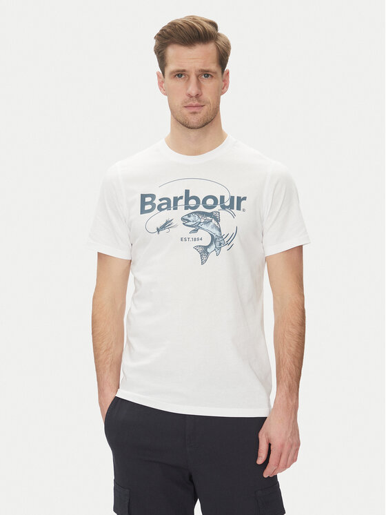 

Футболка приталенного кроя Lydd MTS1396WH11 Barbour, белый