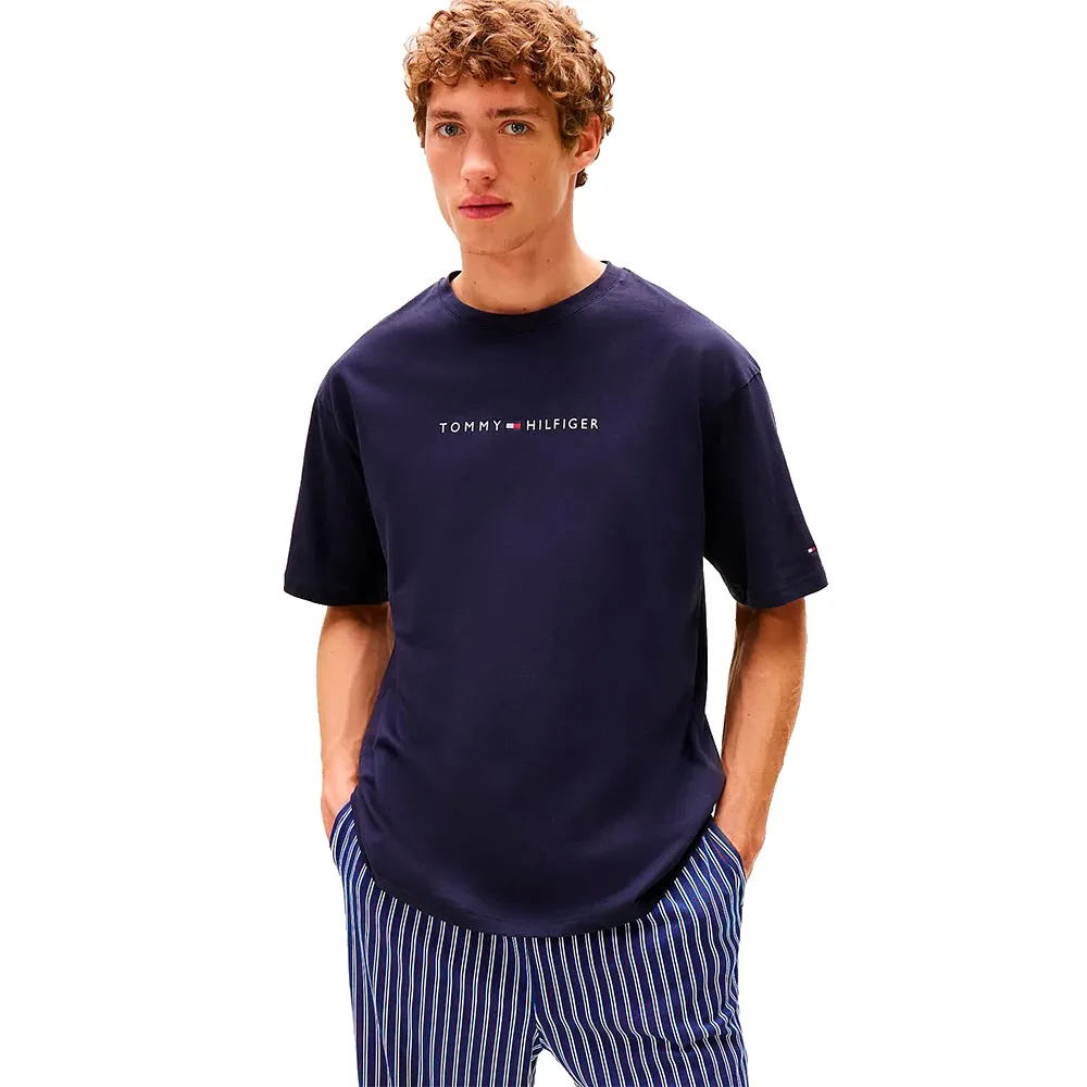 

Футболка с коротким рукавом Tommy Hilfiger Cont Logo, синий