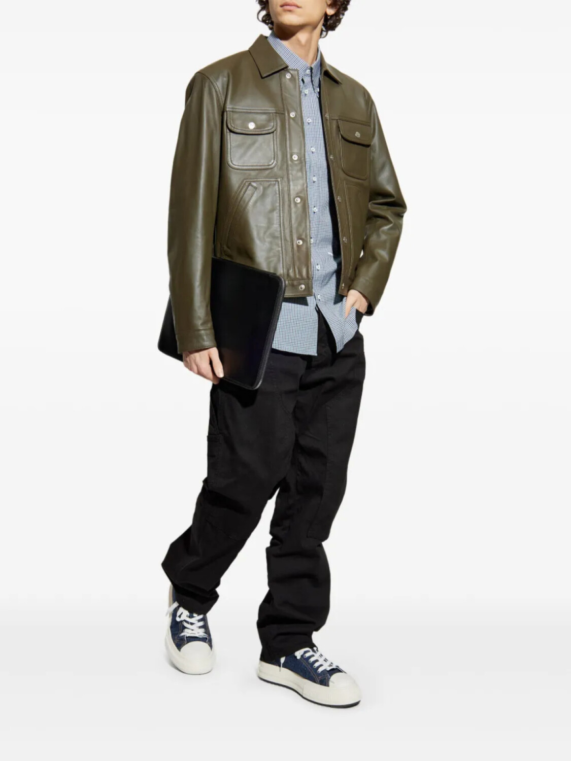 

DSQUARED2 хлопковая рубашка, синий