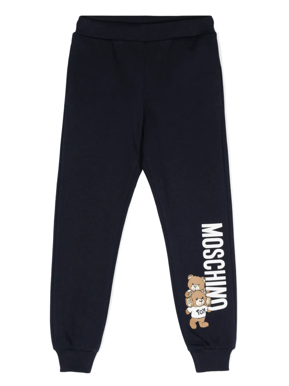 

Спортивные брюки с принтом Teddy Bear Moschino Kids, синий