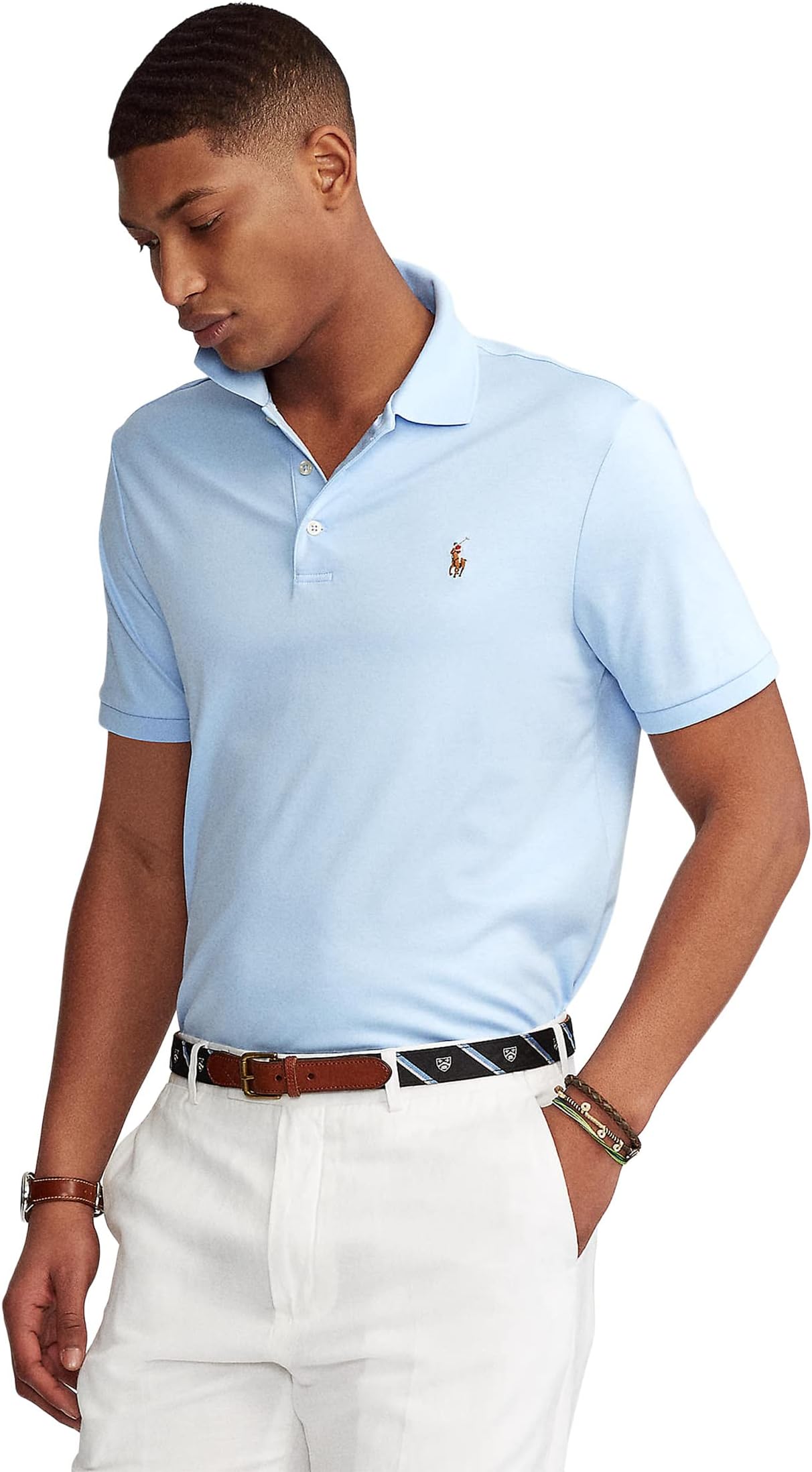 

Поло Polo Ralph Lauren Classic Fit Soft Cotton Polo, цвет Office Blue