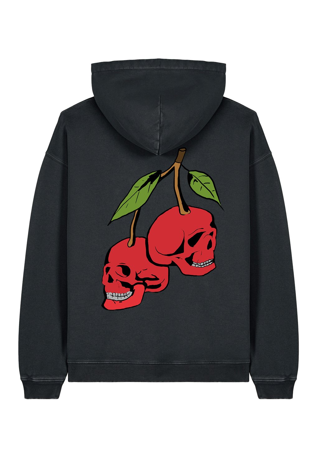 

Толстовка CHERRY BACK PRINT VINTAGE - Hoodie Mira Paris, металлик черный