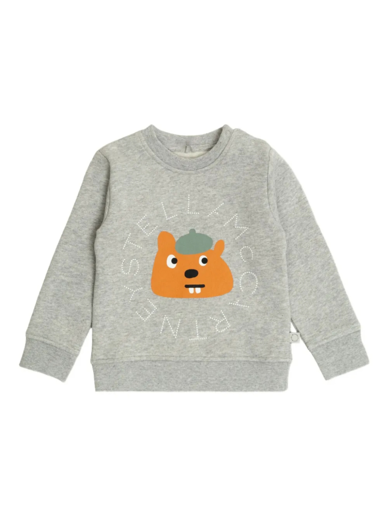 

Толстовка с рисунком медведя Stella McCartney Kids, серый