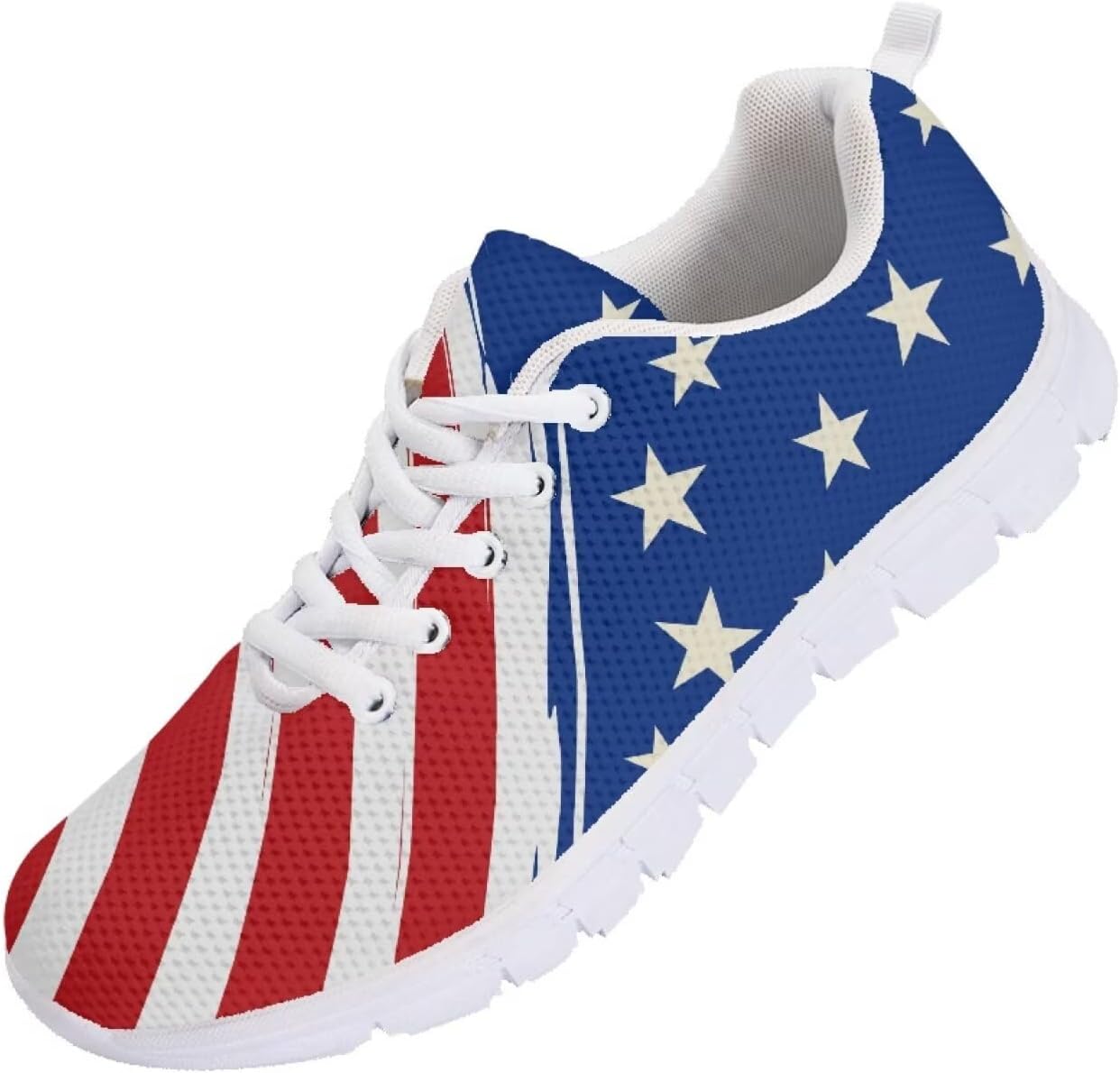 

Мужские беговые кроссовки Funnydude Funny Print 2025, легкие, дышащие, сетчатые, спортивные кеды, American Flag
