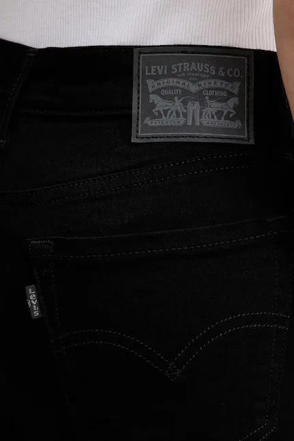 Джинсы скинни Levi's, черный — фото 4