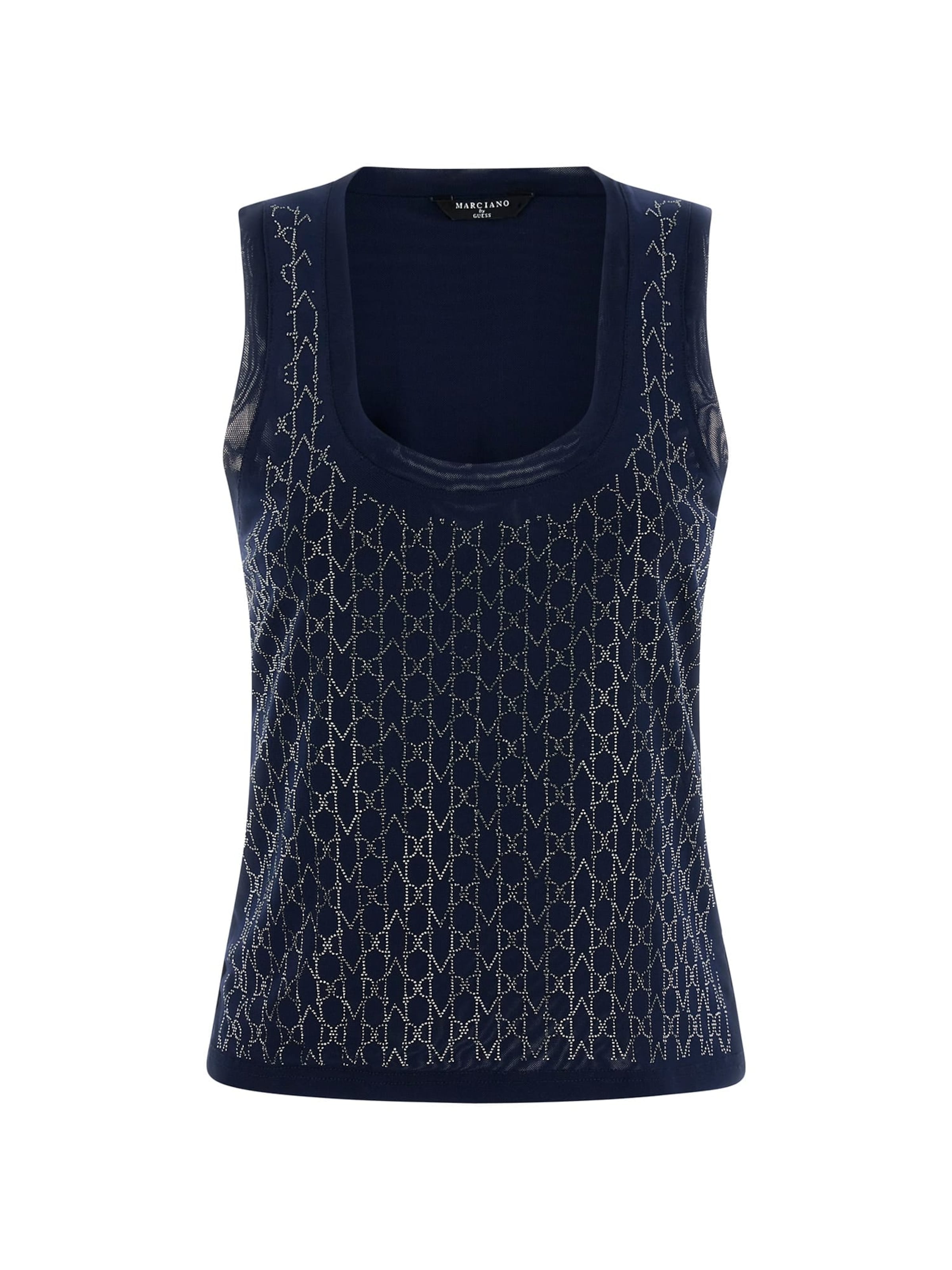 

MARCIANO LOS ANGELES Топ в темно-синем цвете