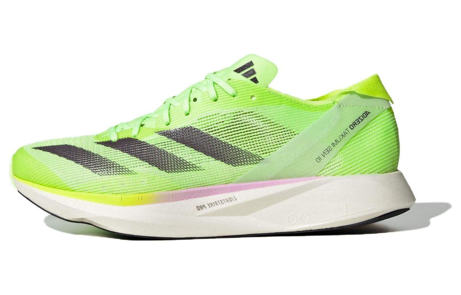 

Кроссовки Adizero Takumi Sen 10 унисекс с низким верхом зеленые Adidas