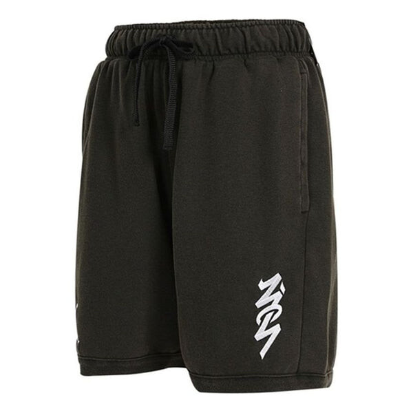 

Шорты men's jordan as j zion df flc short sports knit shorts black Nike, черный