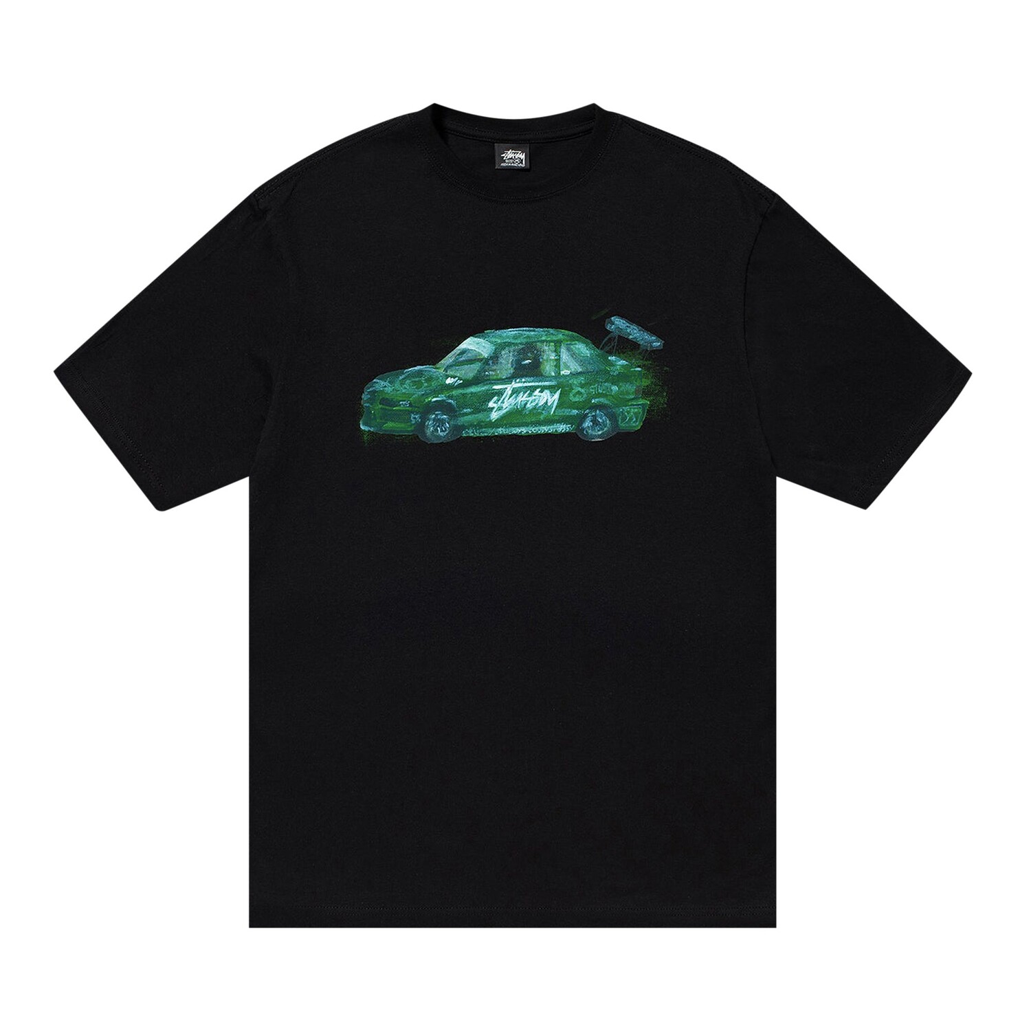 

Футболка Stussy Racecar, черная, Черный, Футболка Stussy Racecar, черная