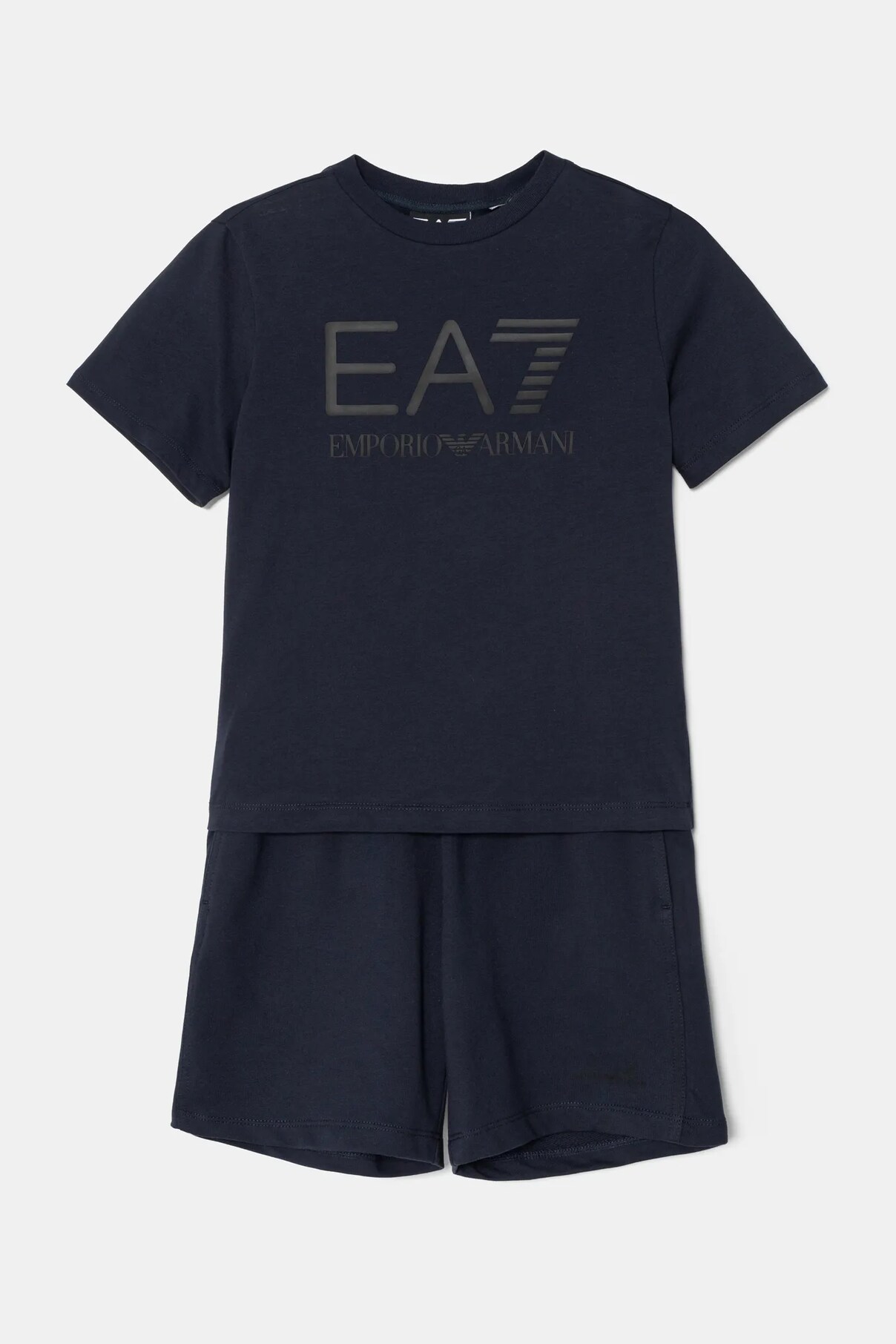 

Детский комплект из хлопка Ea7 Emporio Armani, темно-синий