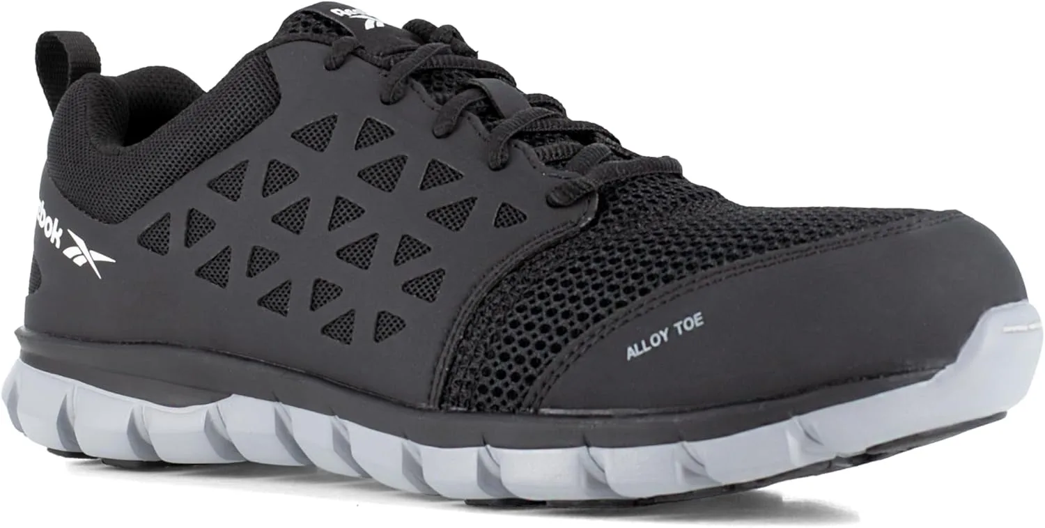 Мужские рабочие кроссовки Reebok Sublite Cushion Safety Toe предназначены для промышленного и производственного использования, черный — фото 4