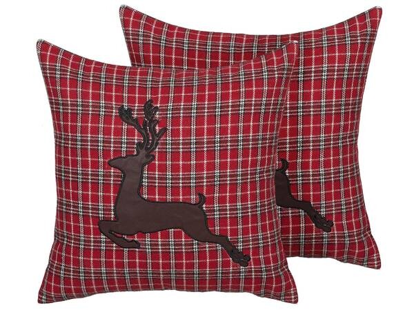 

Подушка Beliani 2 шт COMET, 45x45x45 см цвет schwarz/rot