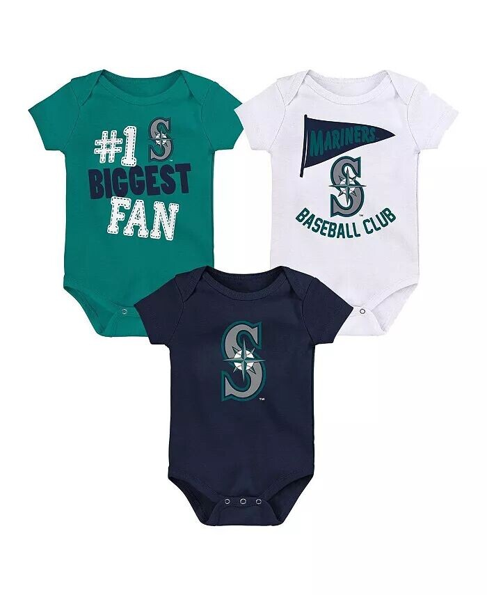 

Комплект из 3 боди для мальчиков и девочек Fanatics Seattle Mariners Fan Pennant Outerstuff