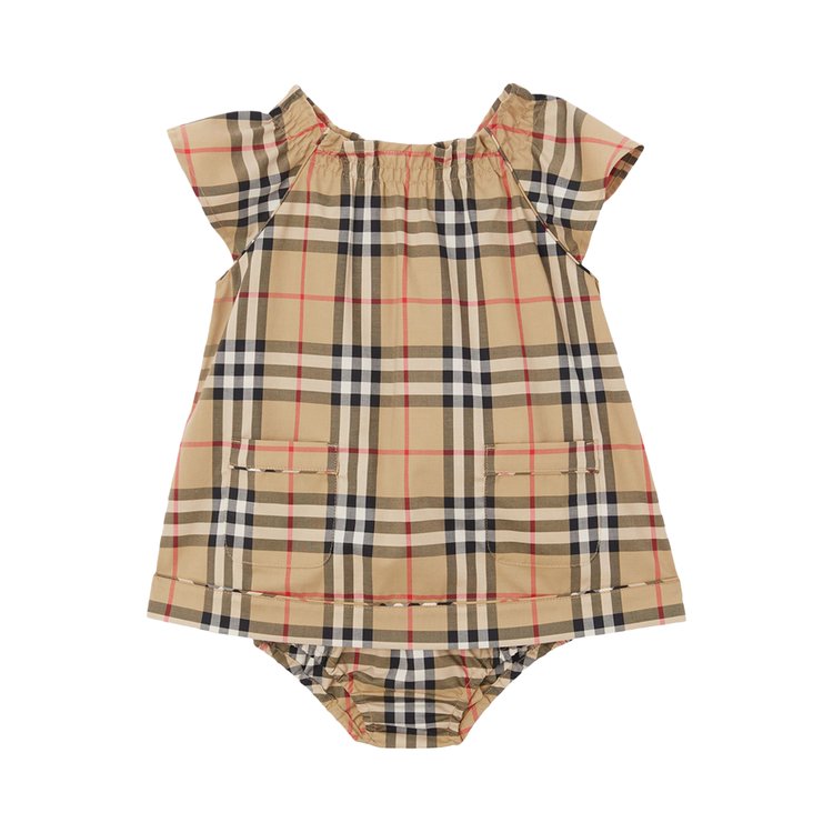 

Платье Burberry Kids Vintage Check Dress With Bloomers, бежевый