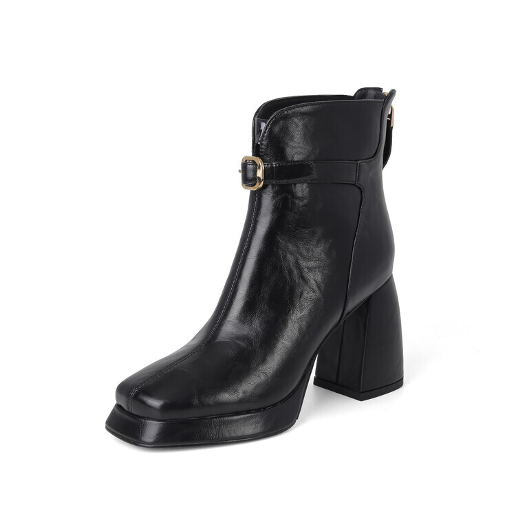

Ботильоны женские Su Yanjiao, цвет Black Fleece-lined