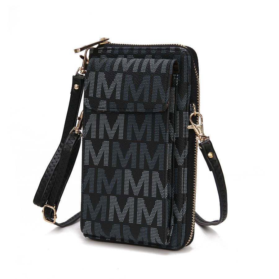 

Cossetta 2 в 1 Чехол для мобильного телефона через плечо/на запястье MKF Collection By Mia K., черный