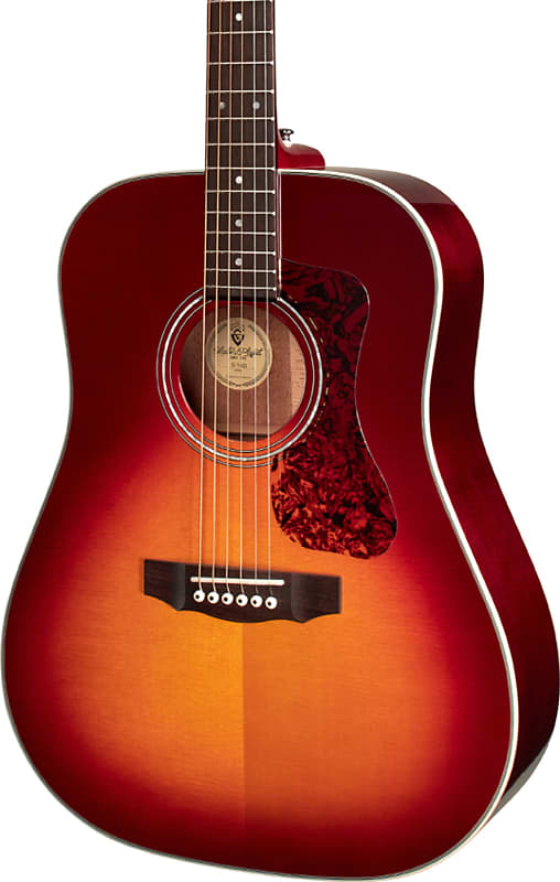 

Акустическая гитара Guild D-140 All Solid Wood Dreadnought Acoustic Guitar, Cherry Burst w/ Gig Bag