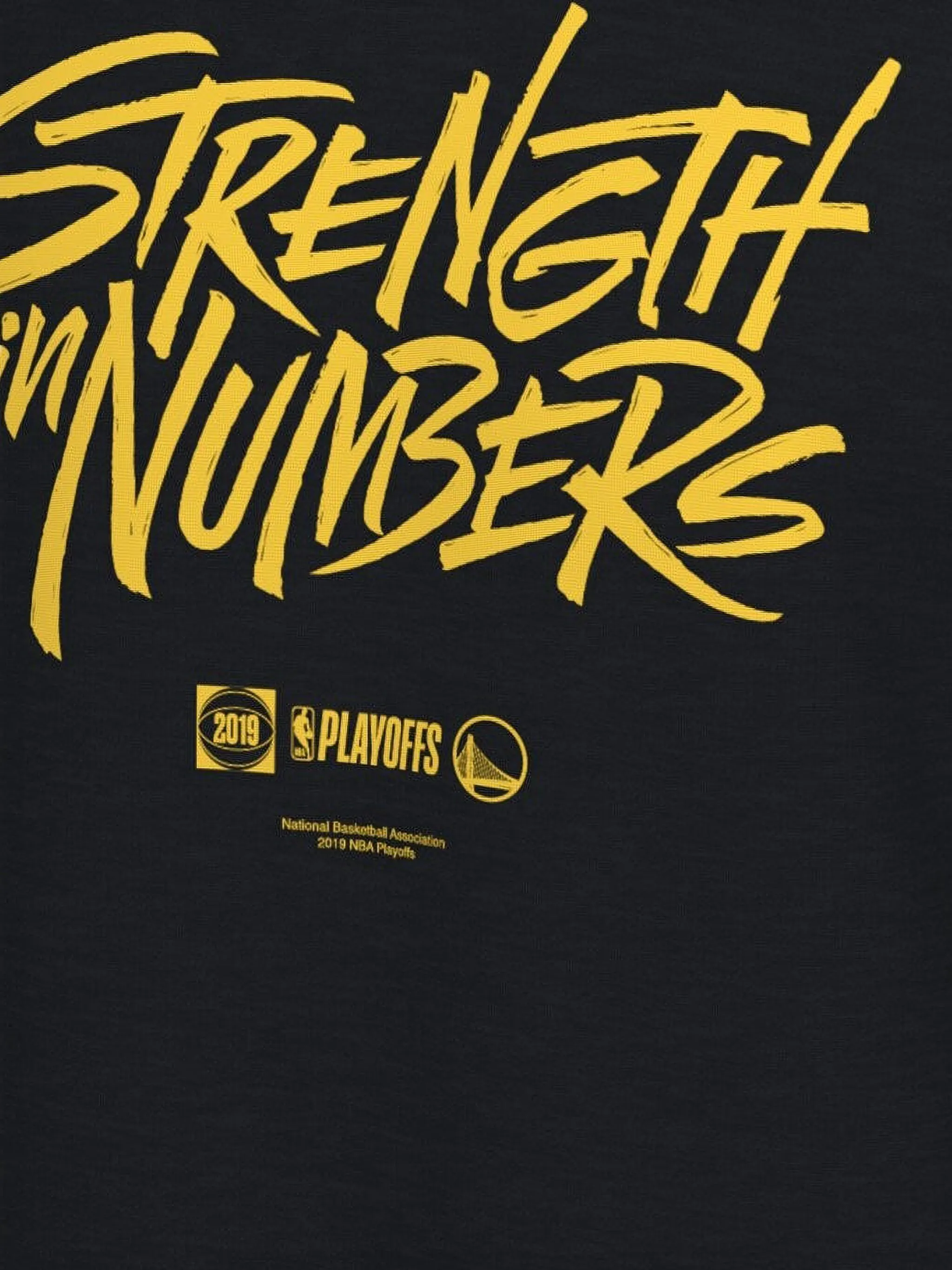 Футболка NBA Golden State Warriors Dri-Fit "2019 Playoffs Bound Mantra" Nike, черный — фото 2