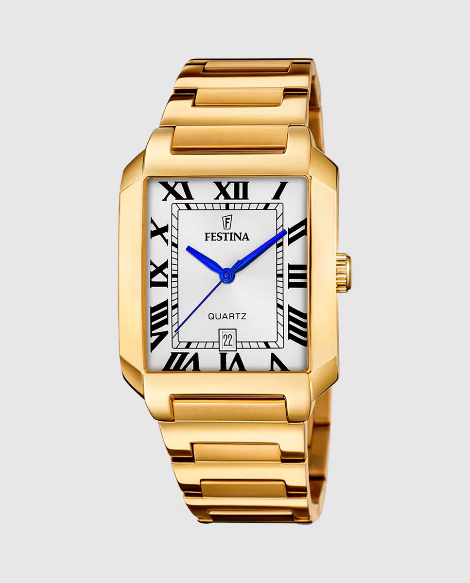 

Мужские часы F20678/1 On The Square из золотой стали Festina, золотой