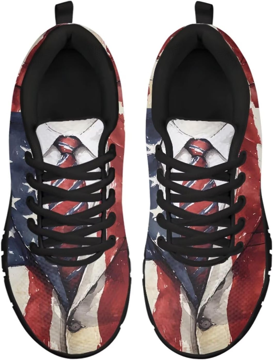 

Женские и мужские беговые кроссовки, легкие кроссовки-тренеры для занятий в зале, спорт, теннис, бег, походы Getelinseng, American Flag Pattern