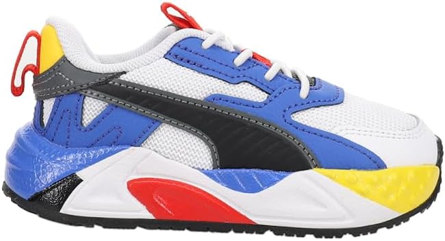 

Детские кроссовки PUMA для мальчиков Rs-Trck с цветной шнуровкой- черные, синие