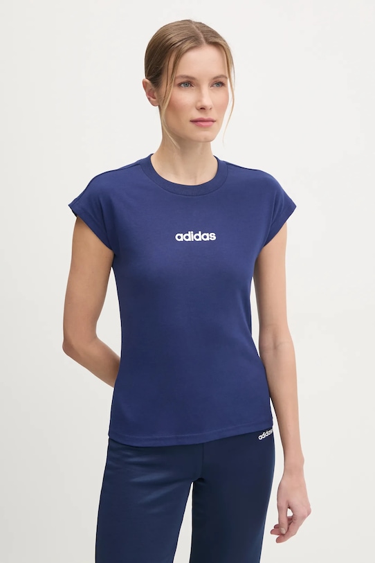 

Футболка Essentials Linear Adidas, темно-синий