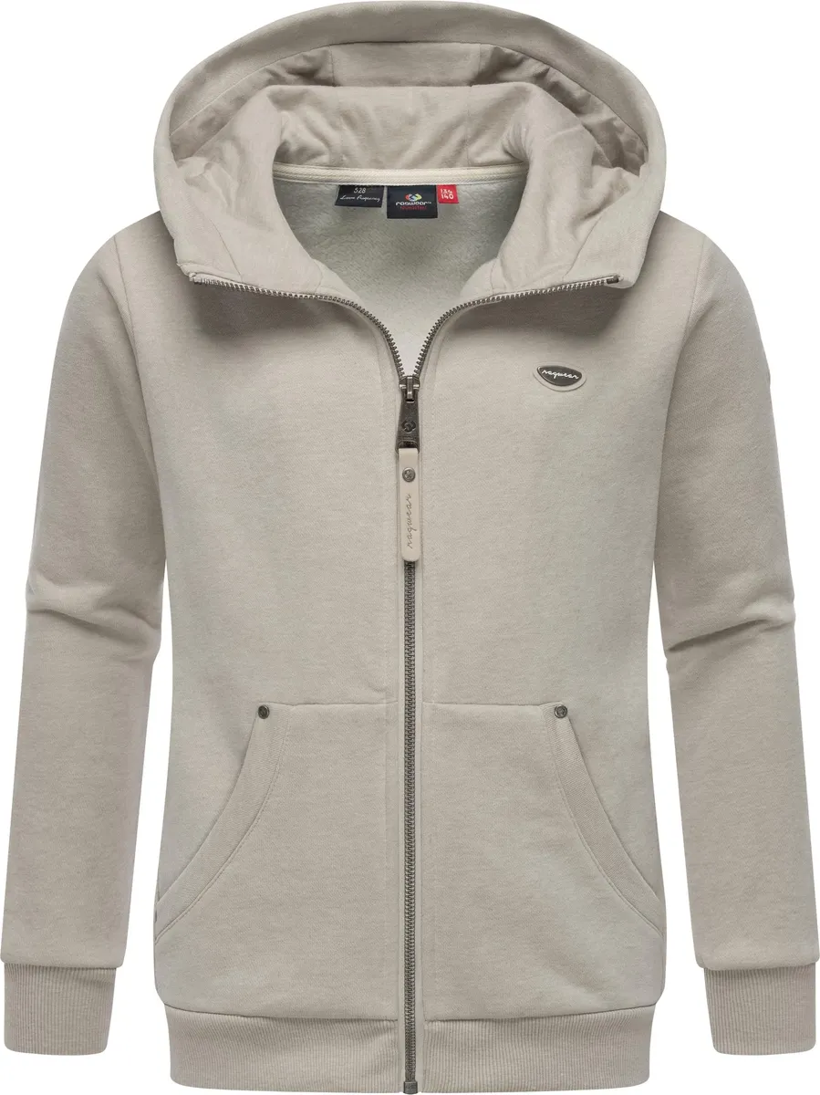 

Толстовка с капюшоном Ragwear "Нези Зип", стильная жилетка с капюшоном для девочек однотонная, бежевый
