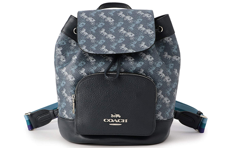 

COACH Сумка ведро и рюкзак средний женский синий серый