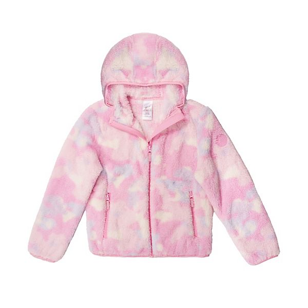 Детская худи на молнии с уютным ворсом Zeroxposur, Pink Ombre — фото 2