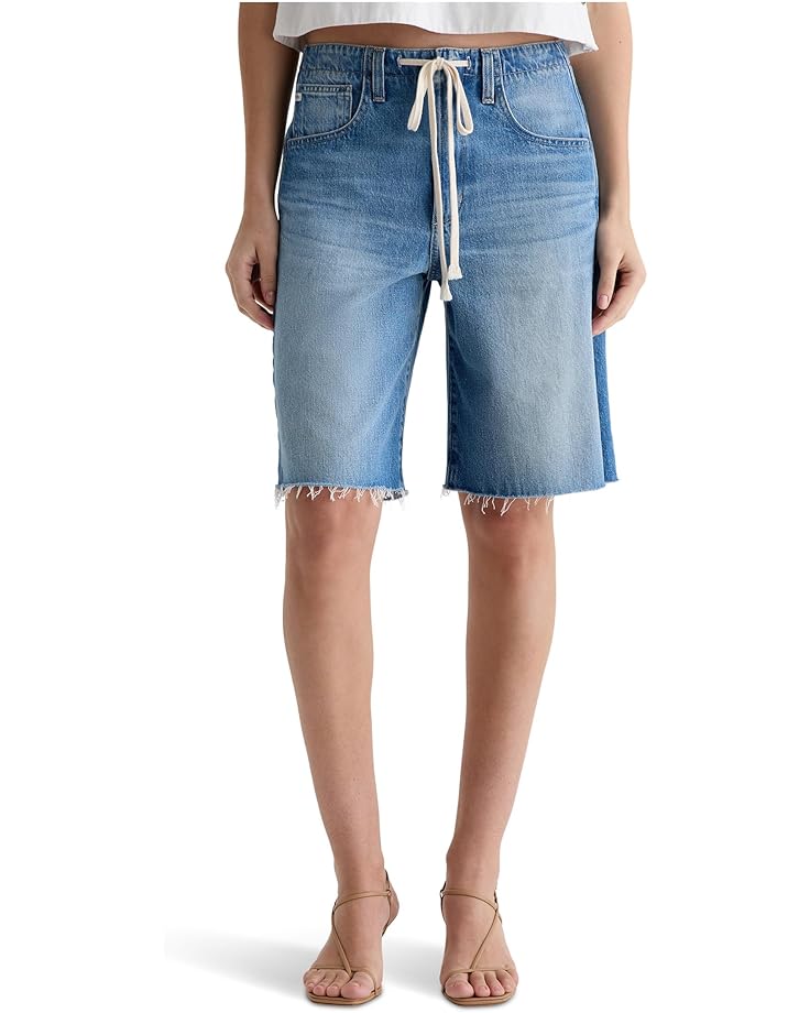 

Шорты AG Jeans Hattie High-Rise Cinched Barrel Shorts in Sweetwater, цвет Sweetwater