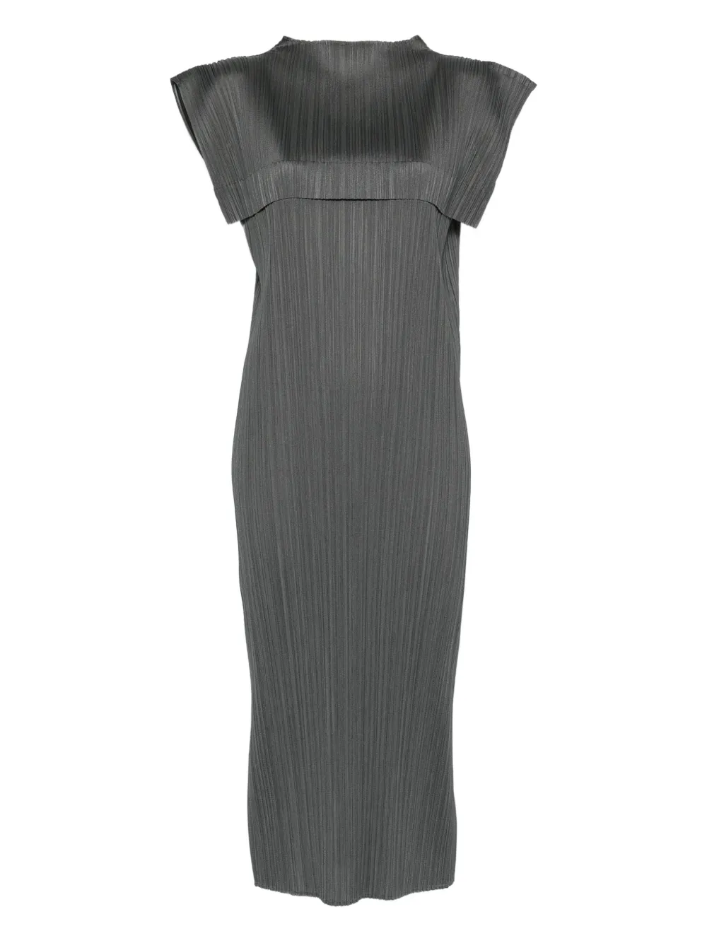 

Плиссированное платье с кейпом Pleats Please Issey Miyake, зеленый