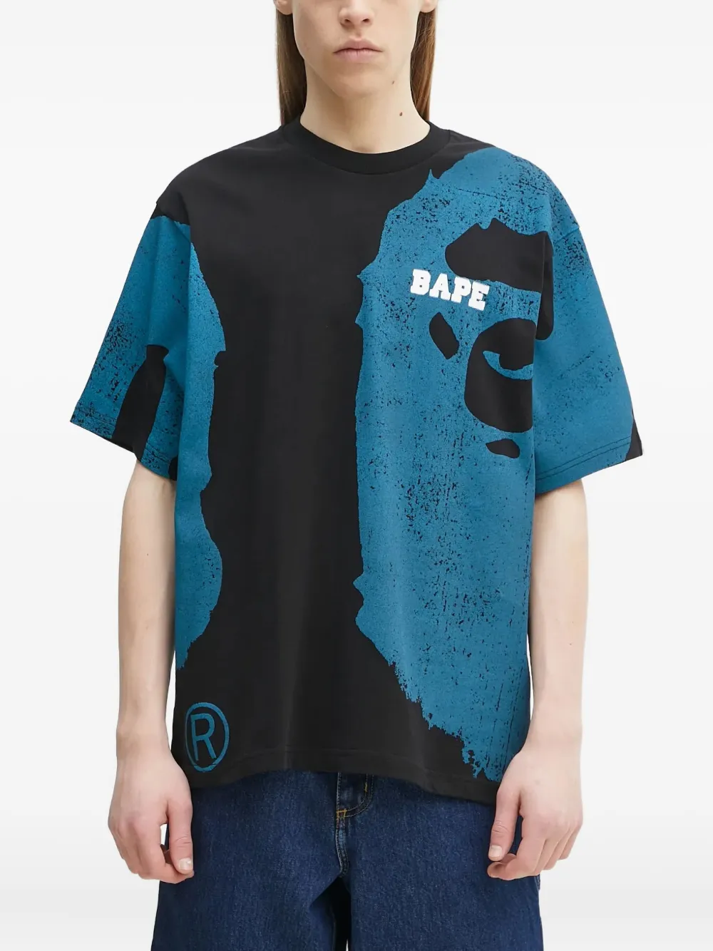 

Футболка Water Print College A BATHING APE, черный